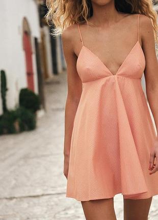 Коротка сукня на бретелях zara