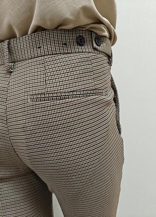 Брюки принт гусяча лапка