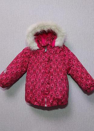 Зимова куртка на дівчинку lenne. розмір 92 (+6 см). на 2-3 роки.