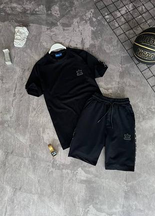 Летний мужской костюм комплект футболка и шорты adidas