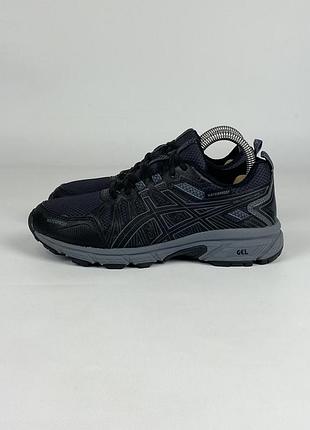 Треккинговые кроссовки asics gel-venture 7 waterproof 1014a078 оригинал черные туристические размер 37