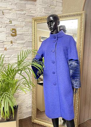 Акція!🔥 розкішне пальто синій електрик