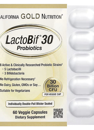 Lactobif - 30 млрд - 60 капсул