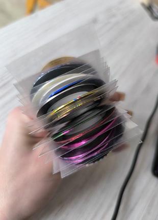 Скотч тента лента полоска для ногтей декора маникюра