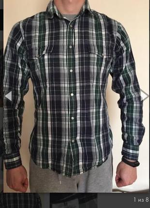Рубашка муж в клетку topman раз m (46-48)