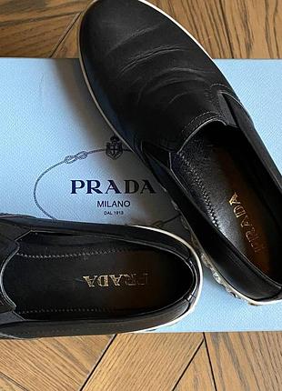 Туфли женские слипоны "prada"