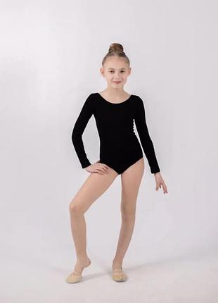 Купальник трико боди для художественной гимнастики танцев хореографии 98-170см хлопок