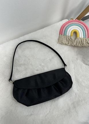Стильный вечерний клатч monsoon, атласный клатч с ручкой, клатч, мини сумочка, черный клатч