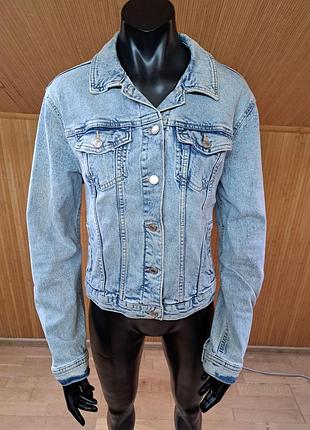 Куртка джинсовая винтажная (джинсовка-варка) женская, тм new look denim размер eu42 (m-l)