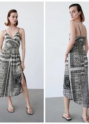 Сарафан zara жіночий на бретелях розмір s
