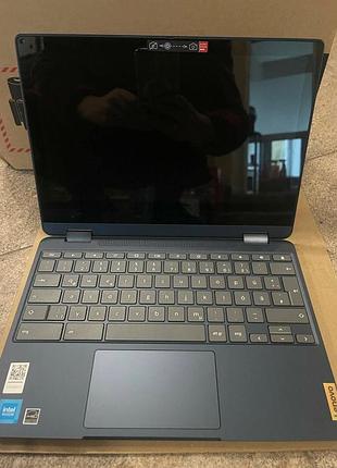 Ноутбук lenovo ideapad flex 3 (11ijl6) convertible chromebook, 11.6" touch, 4gb ram, 128gb, blue, new