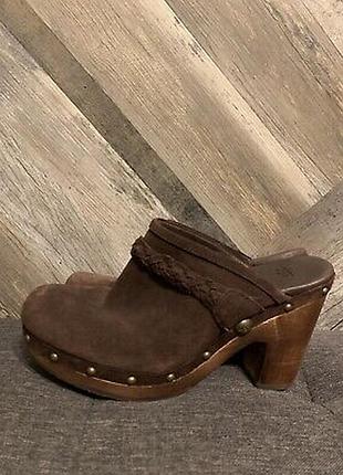 Замшевые сабо ugg