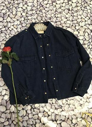 Куртка # джинсова куртка-сорочка zara