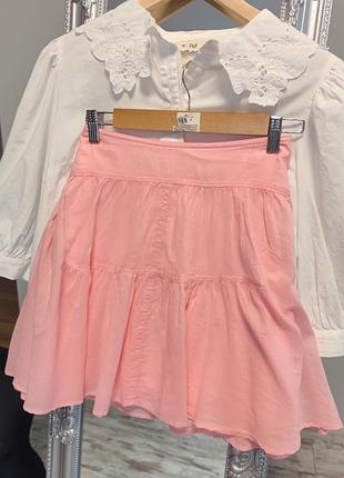 Розовая хлопковая юбочка j.crew