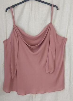 Топ шелковый asos роз. 64