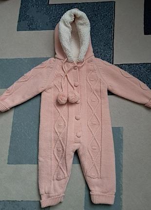 Вязаный ромпер для девочки