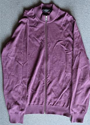 Брендова чоловіча кофта светр реглан кардиган пуловер maerz merino wool