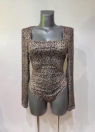 Боді в леопардовий принт