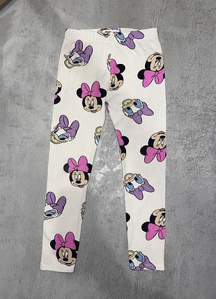Лосіни дитячі з мінні маусом, гарні яскраві лосіни штани