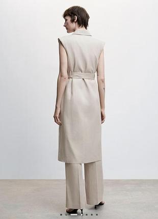 Льняной жилет mango 2