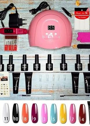 Стартовый набор для маникюра ногтей стартовый набор для наращивания ногтей