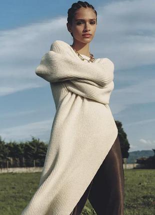 В'язана сукня туніка zara
