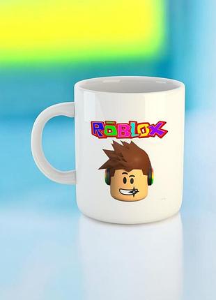 Чашка з принтом roblox
