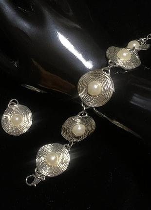 Набор браслет с кулоном