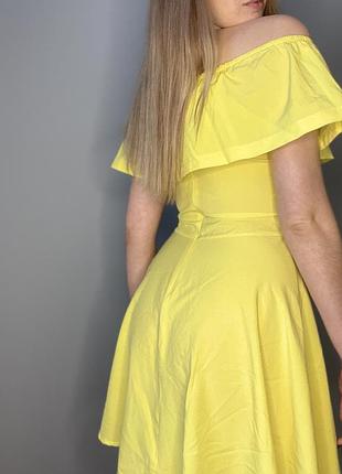Платье легкое летнее со спущенными плечами
