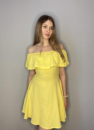 Платье легкое летнее со спущенными плечами