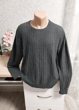 Свитер из коттона i кашемира tommy hilfiger.