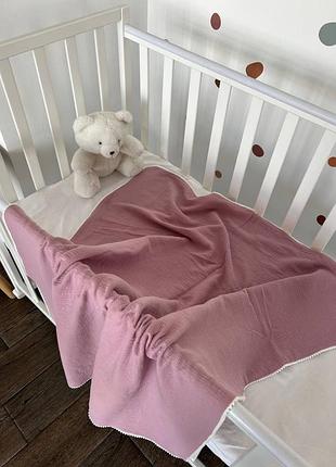 Мусліновий плед в коляску та ліжечко