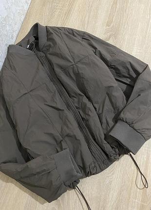 Сьогодні легка куртка вітровка шоколадного кольору колір кави в стилі zara