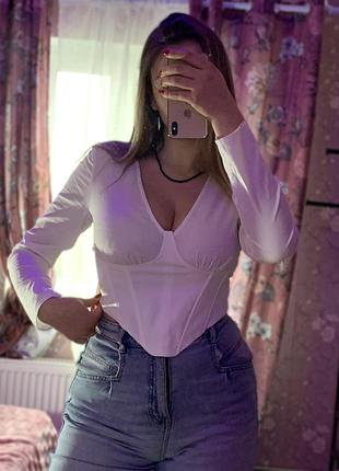 Корсетна блуза h&m