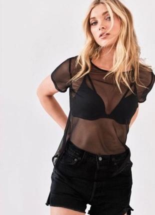 Новая сетчатая футболка от victoria's secret