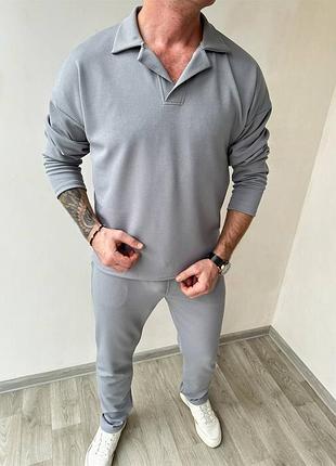 Мужской костюм рубчик резинка