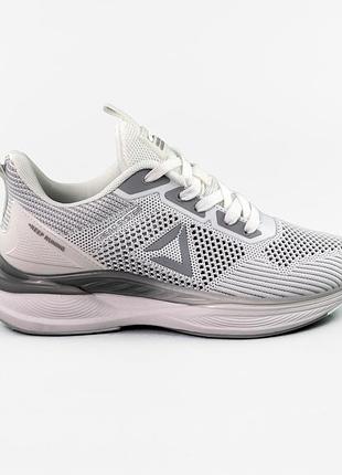 Кроссовки женские сетка текстиль серые 591817