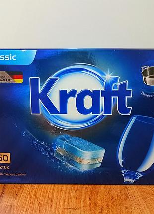(60шт) таблетки для посудомоечной машины kraft classic