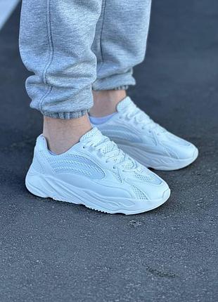 Мужские качественные и стильные кроссовки stilli белые