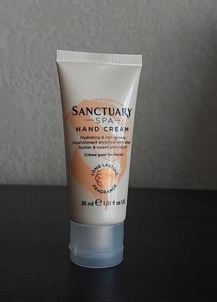 Sanctuary spa крем для рук с маслом ши и маслом сладкого миндаля, новый