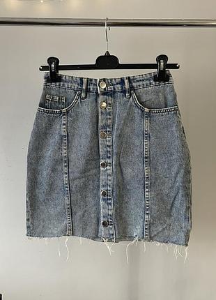 Юбка джинсовая хс-м h&amp;m