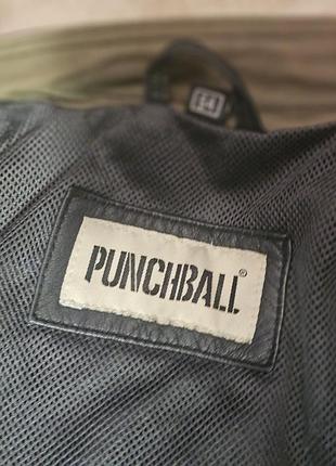 Байкерська куртка,бомбер,54 розмір, шкіра ягня,канвас,хлопок, стиль мілітарі.,бренд punchboll..8 фото