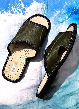 Тапки тапочки кожа