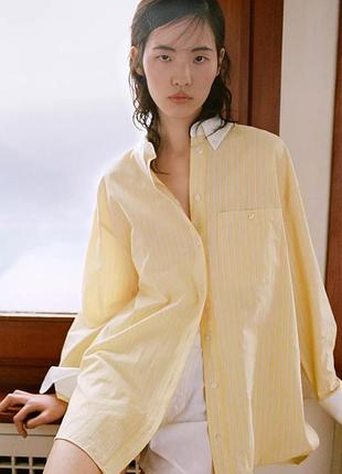 Рубашка поплина оверсайз