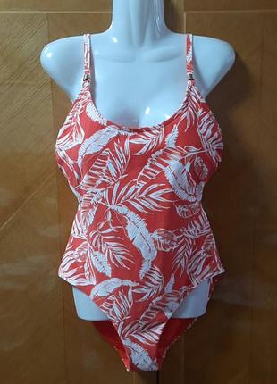 Красивый сдельный яркий купальник р.16 от f&amp;f