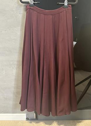 Юбка massimo dutti s бургунди