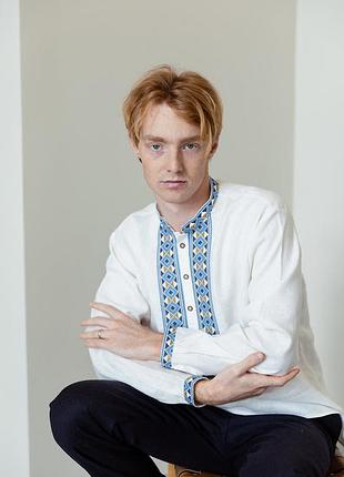 Чоловіча вишиванка біла (514)