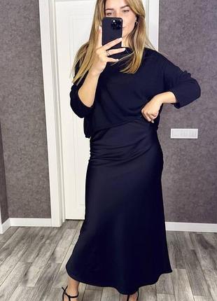 Юбка ткань шелк армани