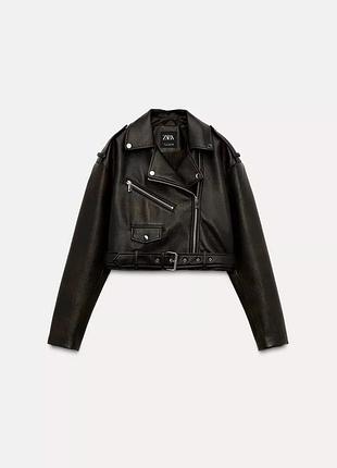 Косуха zara m,l кожана курточка зара