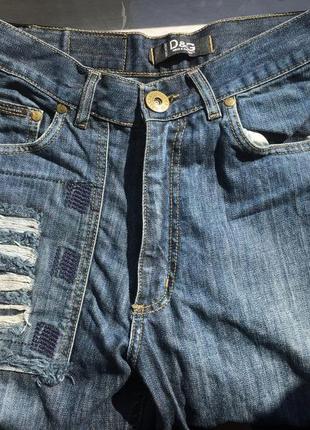 Dolce & gabbana стильні модні цікаві рвані джинси чоловічі, jeans торг italy9 фото